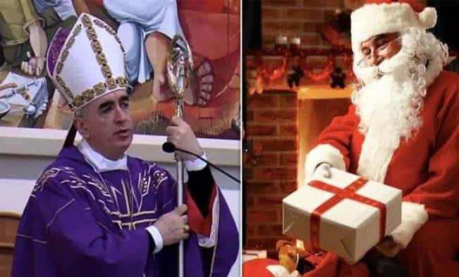 Obispo se disculpa por decirles a niños que Santa no existe
