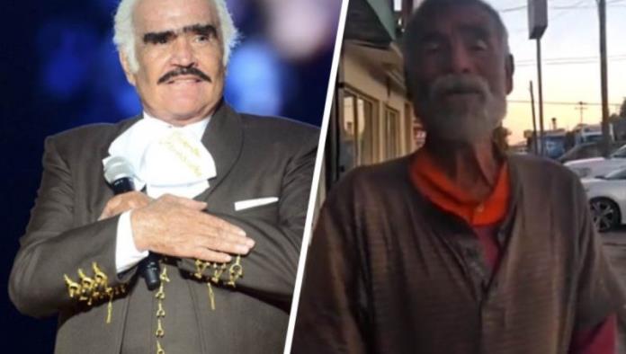 Captan a hombre sin hogar cantando igual a Vicente Fernández; ya es viral