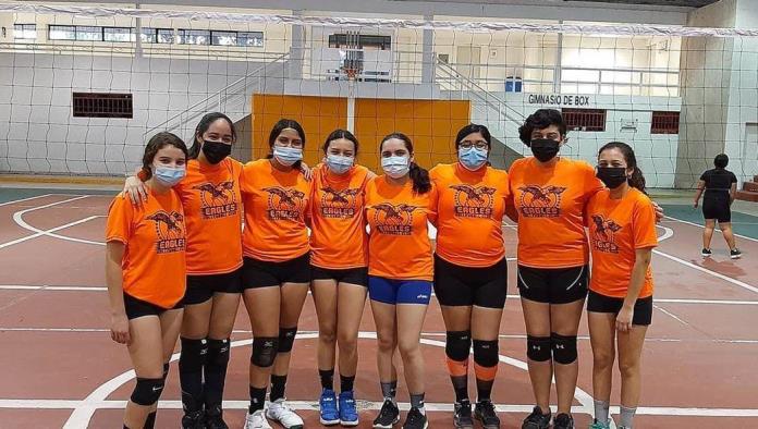 Liga Municipal de voleibol derrota Águilas  femenil a Diablas