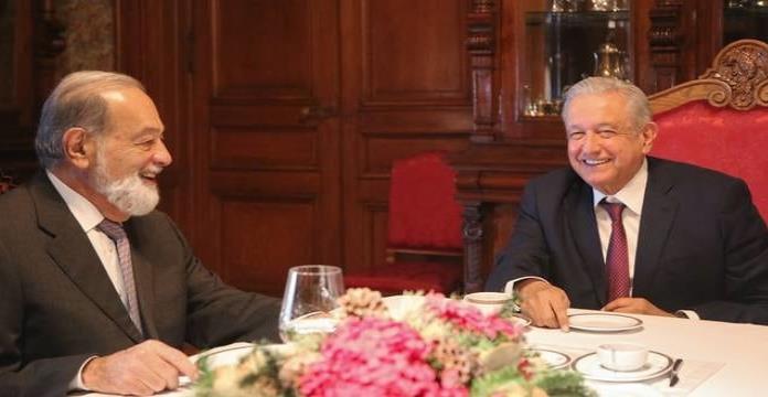 AMLO desayuna con Carlos Slim en Palacio Nacional; “es amigo y buen empresario”, señala