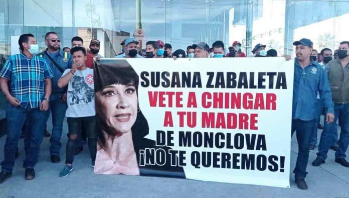 Arrecian protestas contra Susana Zabaleta; exigen disculpa pública