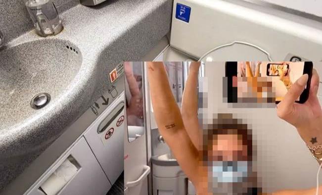 OMG: se encierra en el baño de un avión al dar positivo a COVID-19