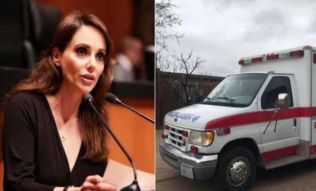 Ahora Lilly Téllez es apodada “Lady Chatarra” por donar ambulancia vieja