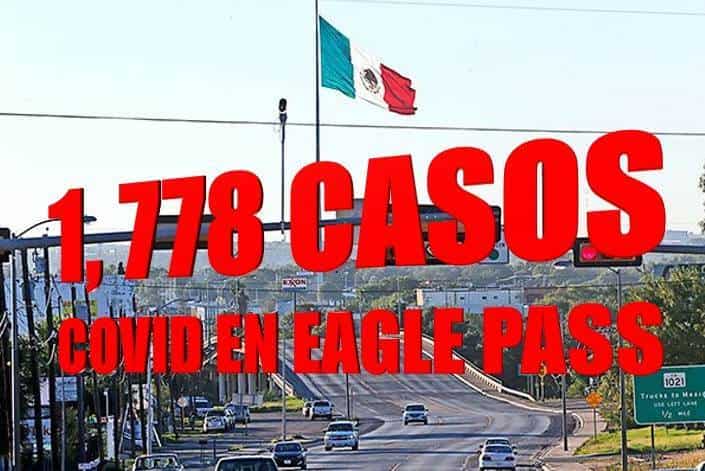 Eagle Pass cuenta con  más casos activos en la región sur de Texas, en Del Rio cuentan con  590 casos activos por lo que han  muerto 260 personas.