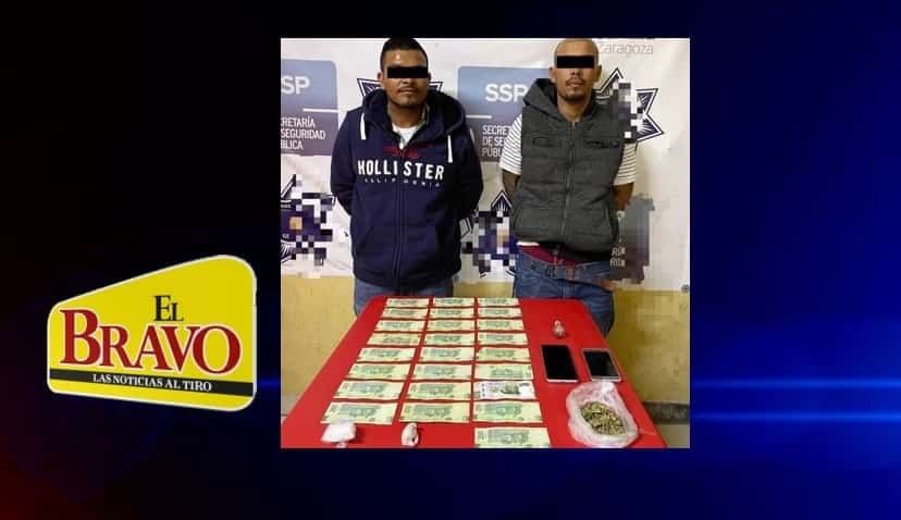 DETIENEN A 2 HOMBRES POR POSESIÓN EN ACUÑA
