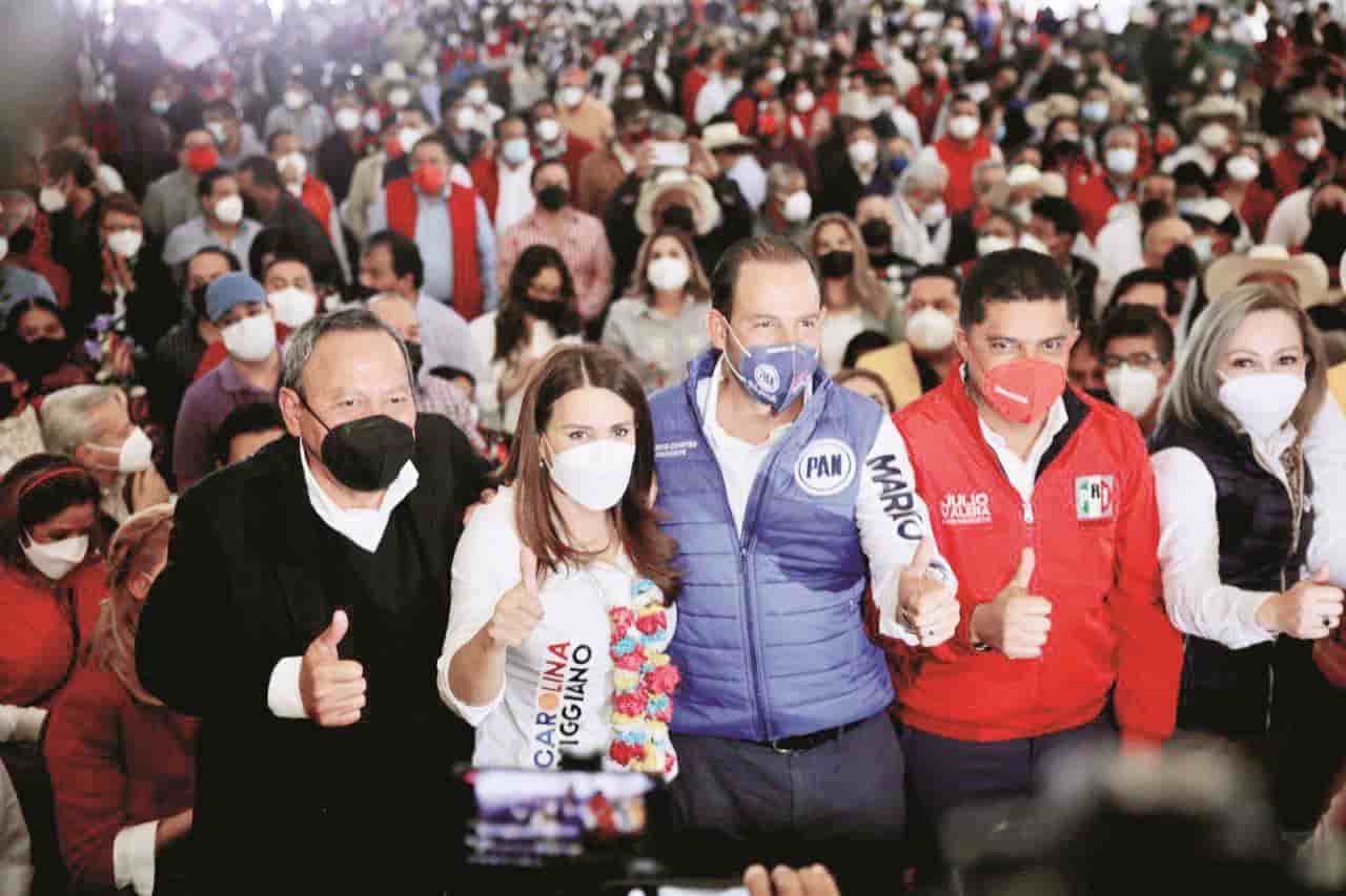Este fin de semana se registró Carolina Viggiano por la coalición entre PRI-PAN-PRD.