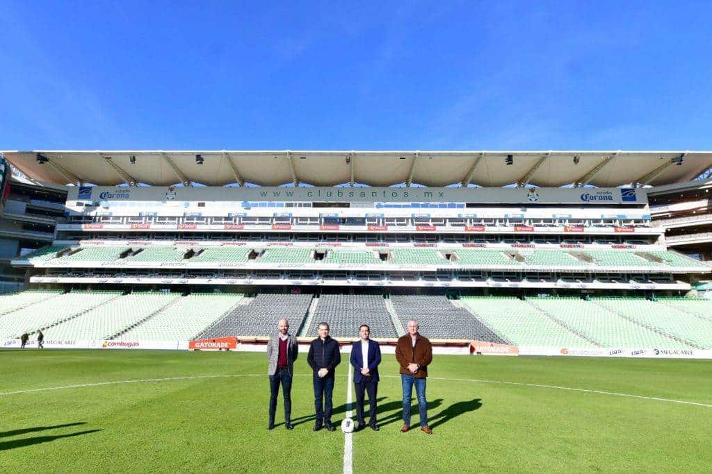 Gobernadores de Coahuila y Yucatán presentan Copa internacional Santos - Yucatan 2022