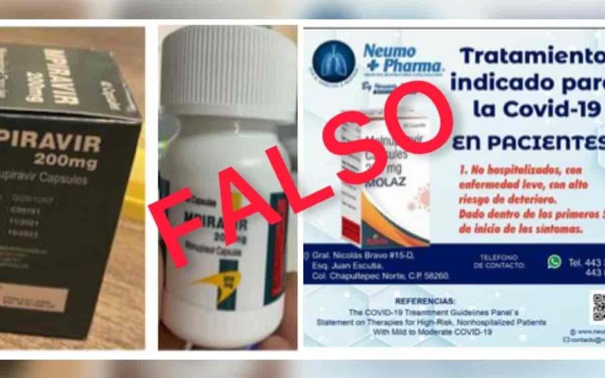 !Cuidado! Circulan falsa pastillas Molnupiravir