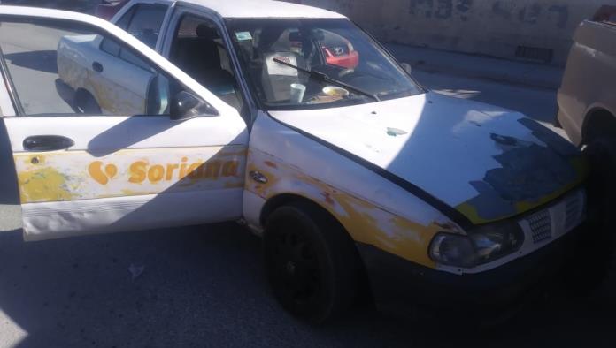 Ocasiona  accidente rápido y Furioso taxista