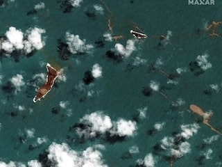 Desaparece isla tras erupción y tsunami en Tonga