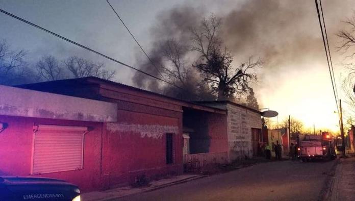 Se quema  bodega en Zaragoza