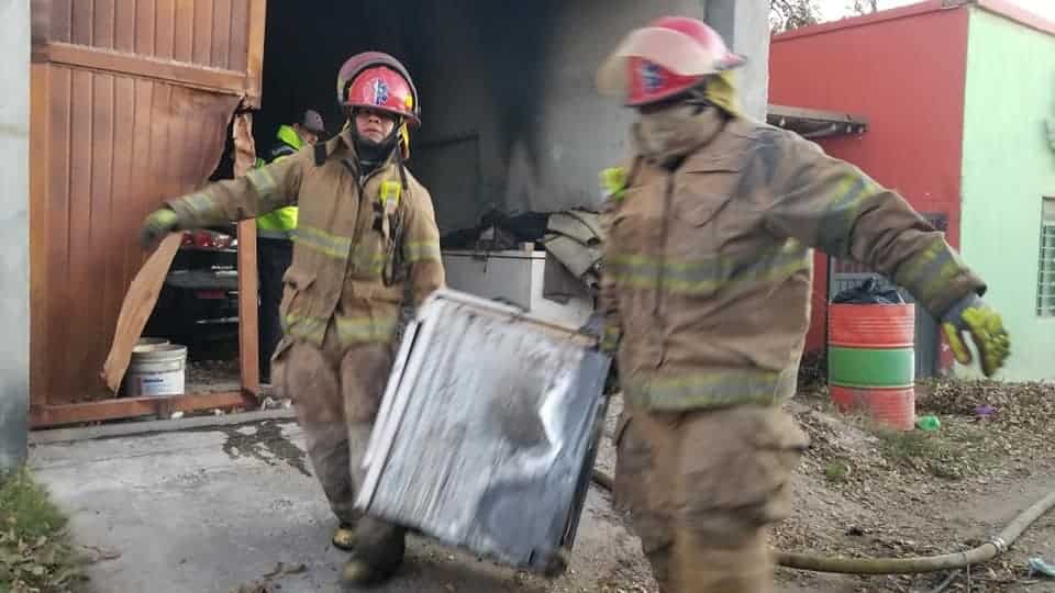 Se quema  bodega en Zaragoza