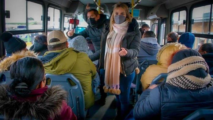 Verifican las unidades  de transporte urbano