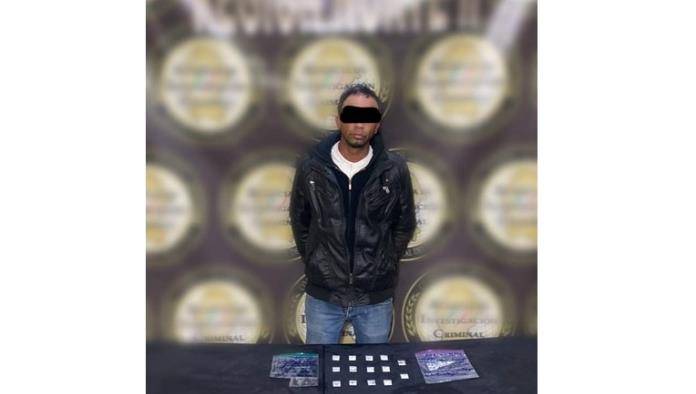 Capturan a Pablo “N” con 38 dosis de cristal