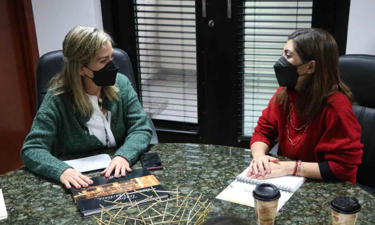 SE REÚNEN PRESIDENTA NORMA TREVIÑO Y ANA SOFÍA GARCÍA SECRETARIA DE CULTURA