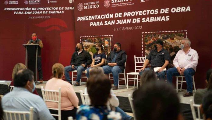San Juan de Sabinas: Presenta SEDATU obras por 37 mdp
