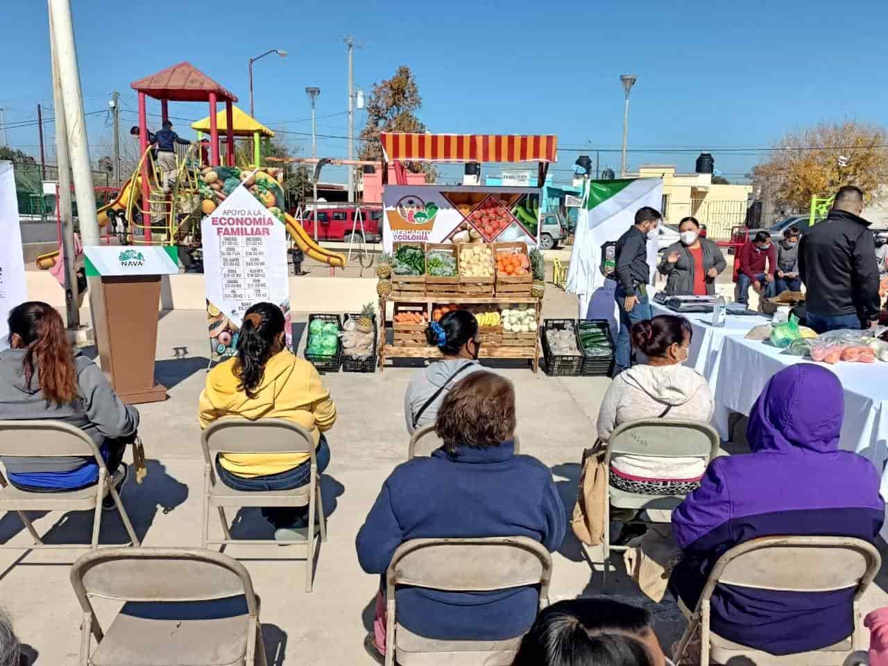 Apoyan economía familiar con “Mercadito en tu colonia”