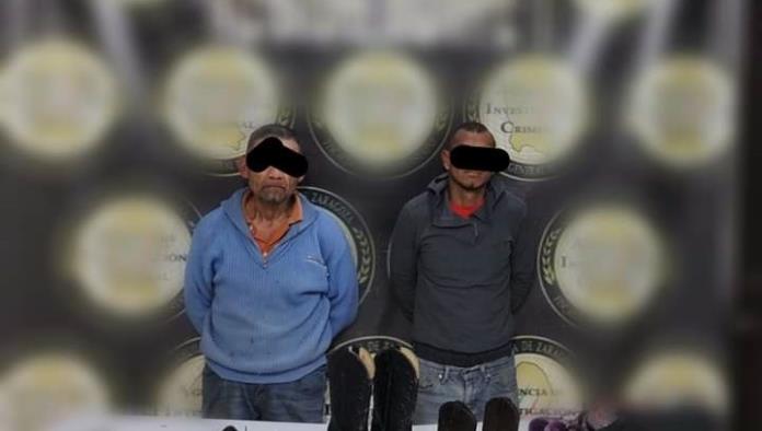Aseguran a sujetos por amenazas y  se les investiga por diversos robos