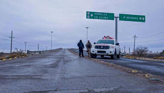 Cierran puentes de 5 manantiales por congelamiento