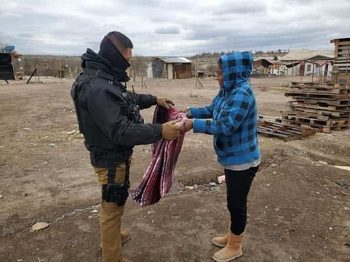 Entrega PCC  cobertores debido a las bajas temperaturas