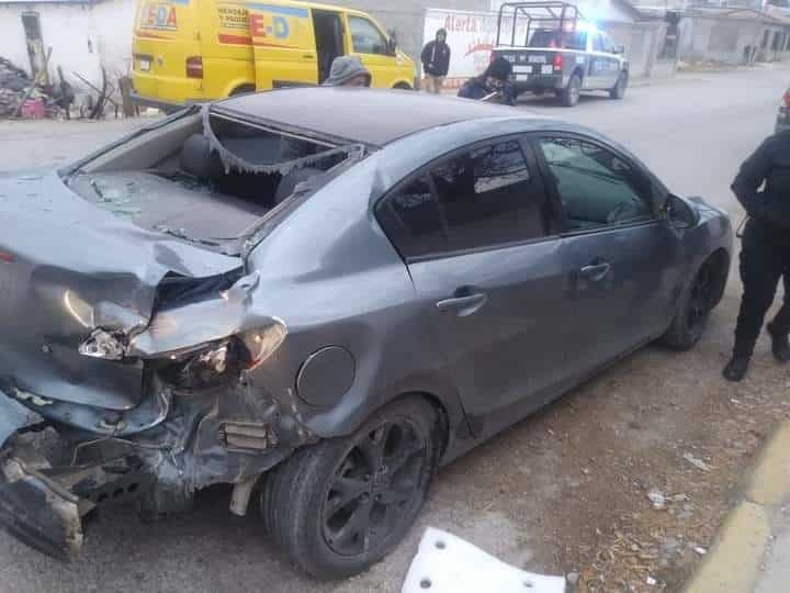 Conductor irresponsable  causa fuerte accidente vial