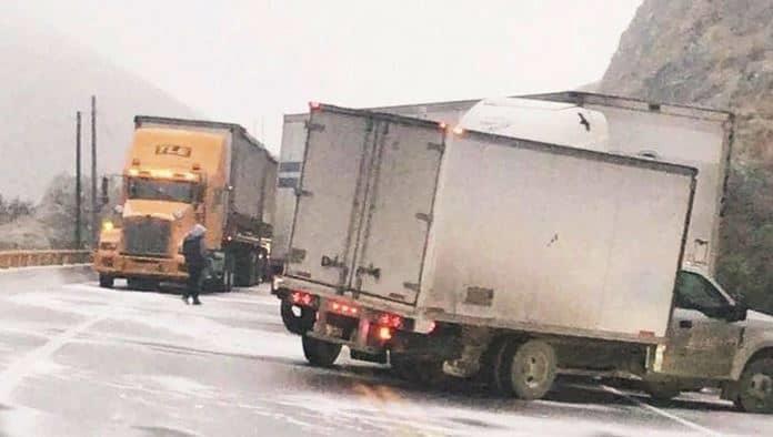Castaños: Cierran por helada la 57