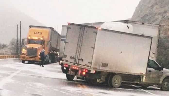Castaños: Cierran por helada la 57