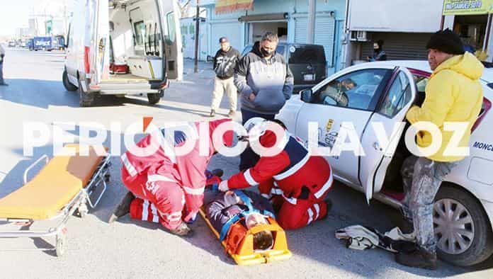 Desgracia taxista a conductora
