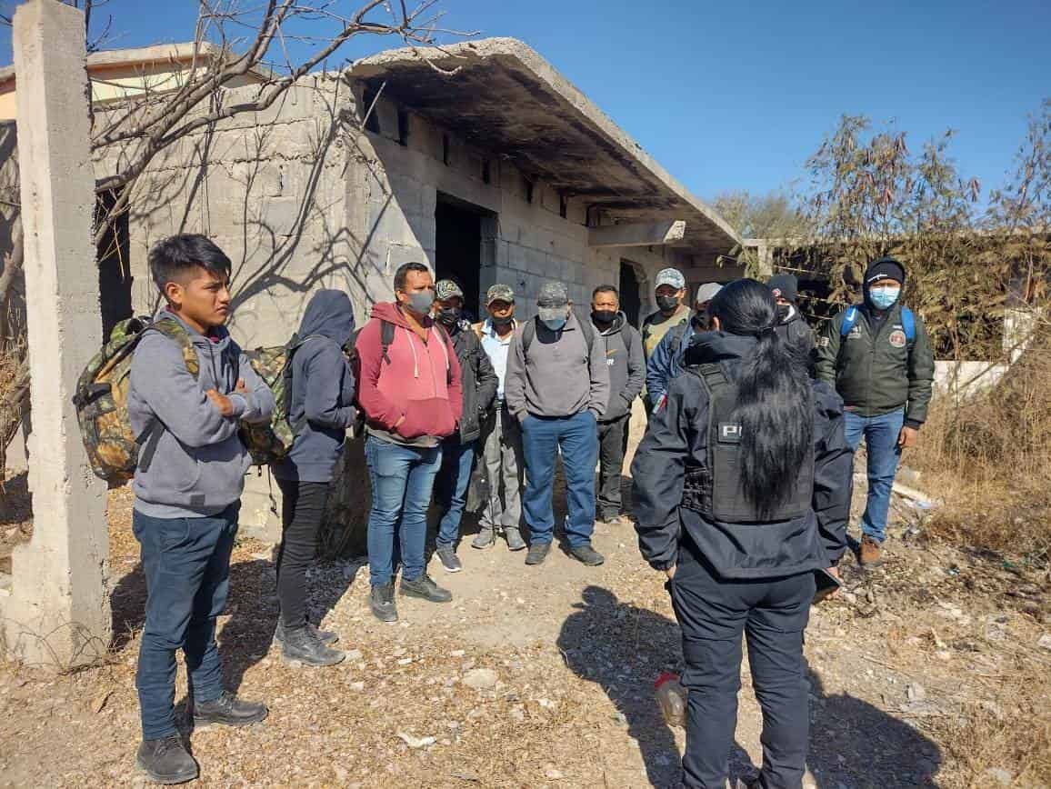 Rescata PCC a 13 migrantes  al interior de una obra negra