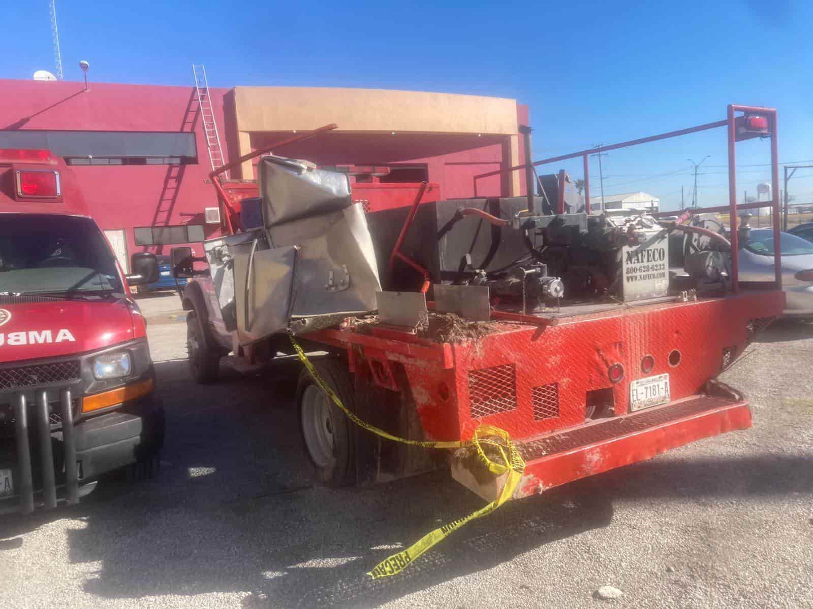 Roban camión de bomberos