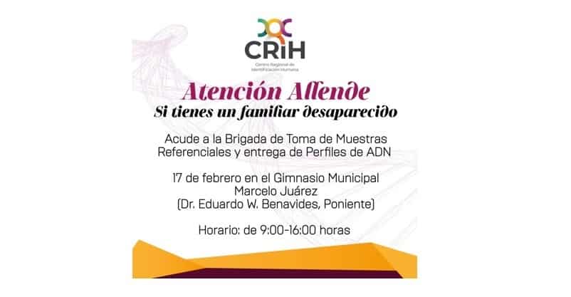 Tendrá CRIH campaña en Allende
