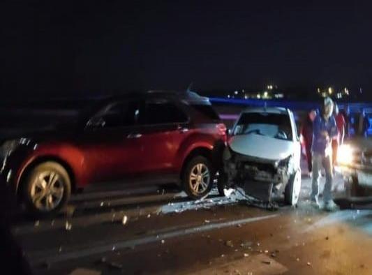 Se registra choque  carambola en el “Puente eterno”