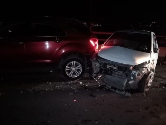 Se registra choque  carambola en el “Puente eterno”