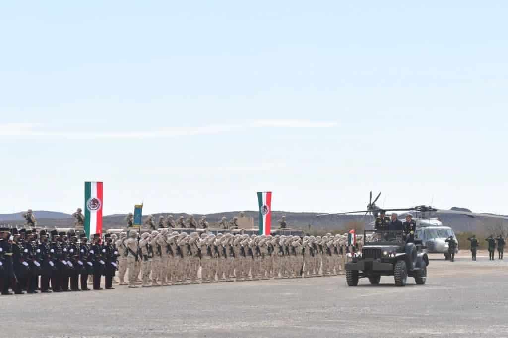 “Que viva el Ejército AMLO y Riquelme conmemoran al ejército en sus 109 aniversario