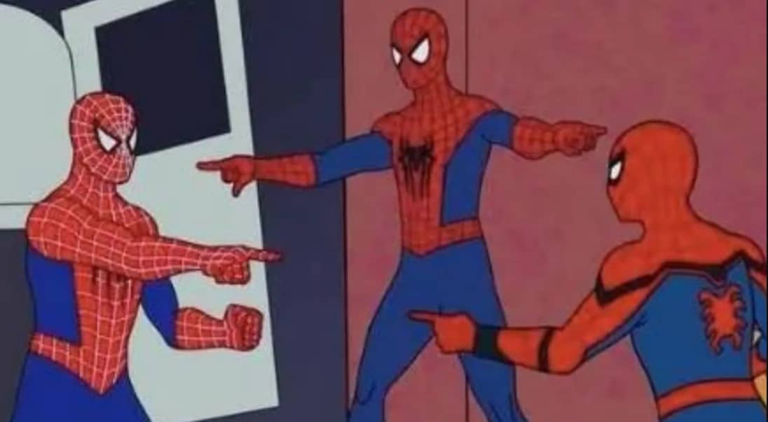 Tom Holland, Andrew Garfield y Tobey Maguire recrean icónico meme
