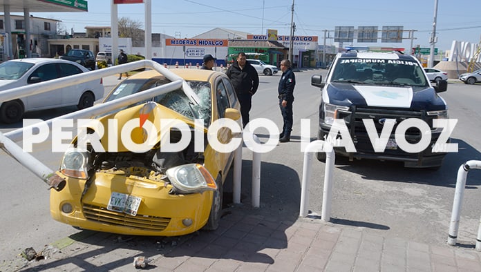 Casi lo decapita barandal