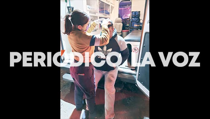 Choca ebrio con patrulla