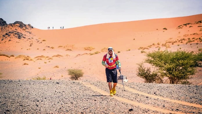 “Listo para el maratón Des Sables”