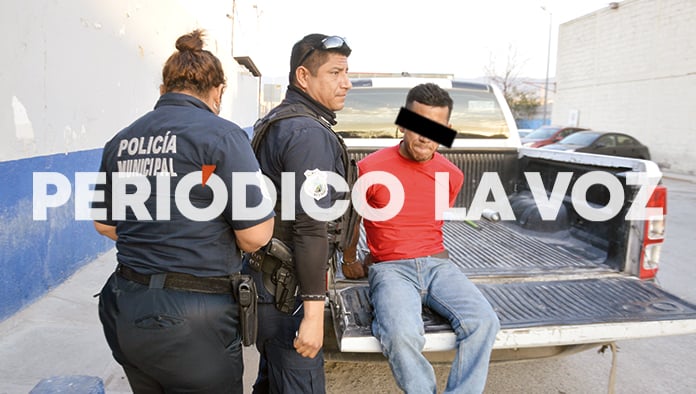 El detenido fue llevado a los separos municipales.