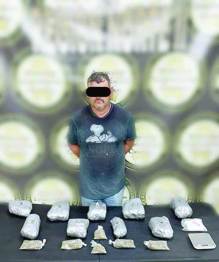 Detienen a Petronilo “N” traía 3 kilos de marihuana
