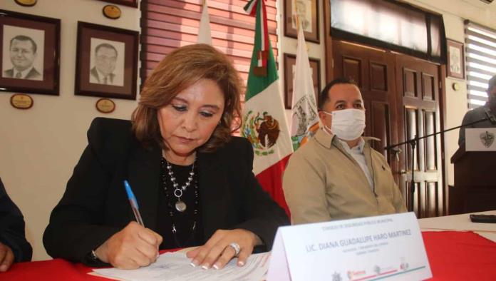 Encabeza alcaldesa Consejo Municipal de Seguridad en Sabinas