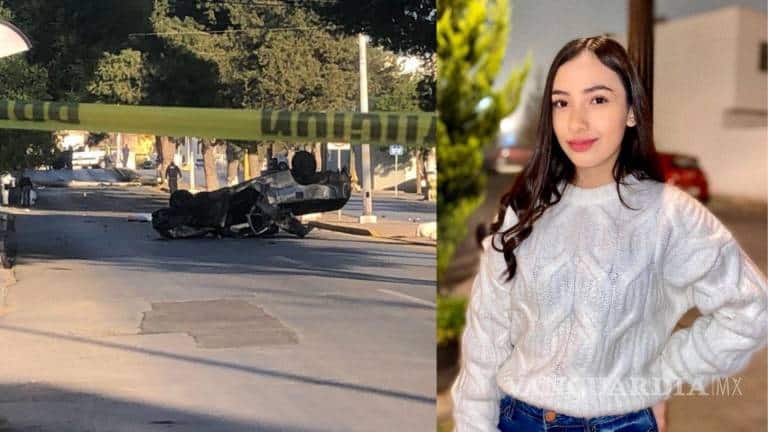 Andrea Flores, de 18 años de edad, falleció en un accidente vial en bulevar Pedro Figueroa, cuando el conductor manejaba a exceso de velocidad. FOTO: ESPECIAL