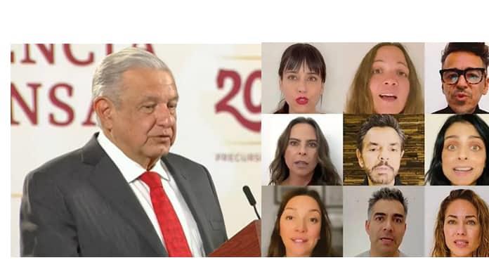 Llama AMLO pseudo ambientalistas y fifís a famosos que se oponen al Tren Maya