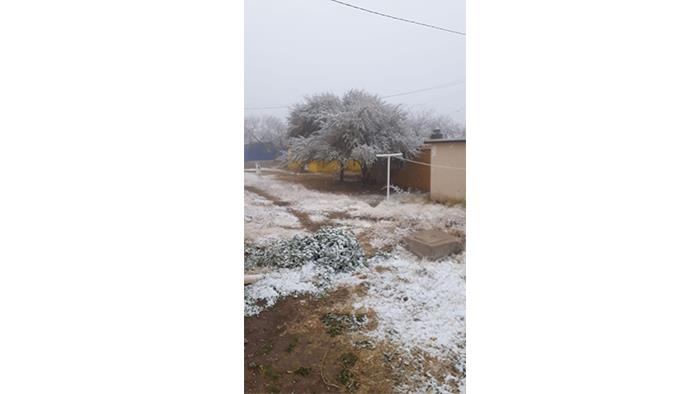 Múzquiz: Nevada en Primavera
