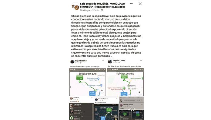 Exhiben InDrivers datos de usuarias