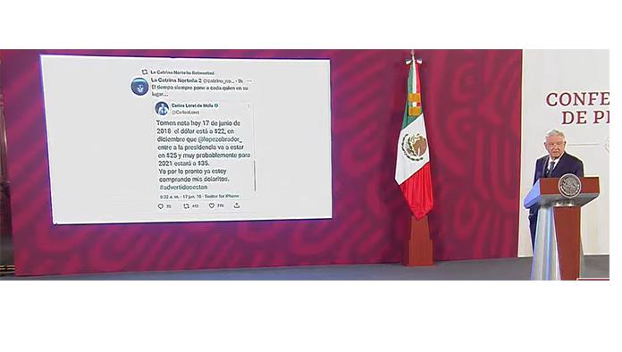 Ataca AMLO a periodista; Loret de Mola lo desmiente