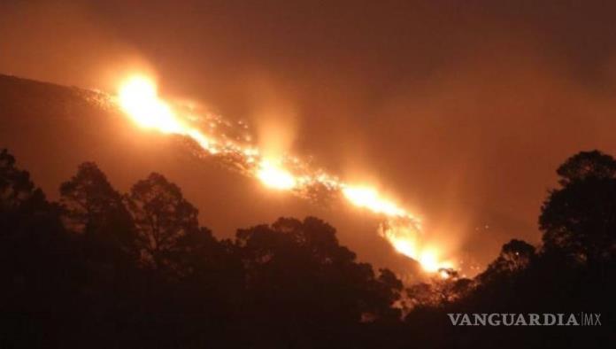 Amenaza incendio  forestal al Pueblo Mágico de Arteaga
