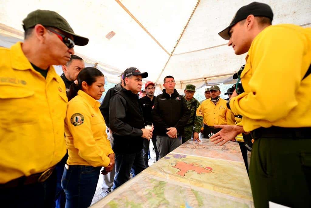 Coordinan MARS y Samuel lucha contra incendio