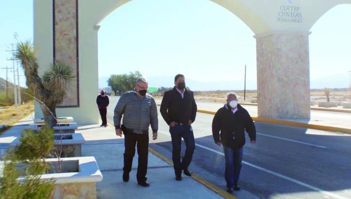Iluminan Arco de Bienvenida en el Pueblo Mágico
