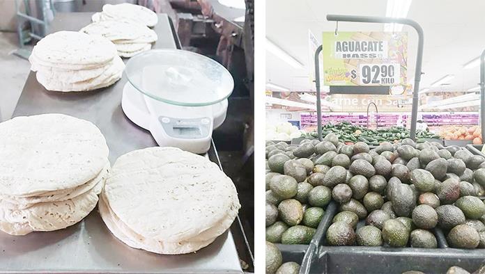 Llega tortilla hasta los $23